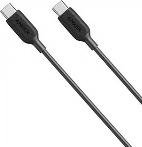 כבל טעינה USB-C/USB-C באורך 1 מטר Anker 60W אנקר Powerline USB-C to USB-C שחור A8852H11 כבל טעינה USB-C/USB-C באורך 1 מטר Anker 60W אנקר Powerline USB-C to USB-C שחור A8852H11