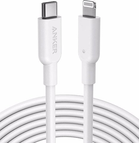 ��� USB-C To Lightning ���� 1.8 ��� Anker ���� Powerline II MFI PD C-L White A8618H21