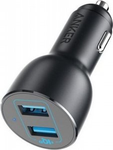 מטען מהיר לרכב - 2 יציאות Anker 36W אנקר PowerDrive 36W 2 Port QC 3.0 מטען מהיר לרכב - 2 יציאות Anker 36W אנקר PowerDrive 36W 2 Port QC 3.0