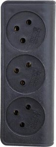 מפצל 3 שקעים Semicom SW-YZ01/03SBK מפצל 3 שקעים Semicom SW-YZ01/03SBK