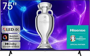 טלוויזיה חכמה 75" Hisense QLED 4K הייסנס 75E7KQ טלוויזיה חכמה 75" Hisense QLED 4K הייסנס 75E7KQ