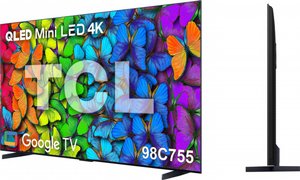 QLED Mini LED 4K, Google TV 98C755 טיסיאל מסך '98 QLED Mini LED 4K, Google TV 98C755 טיסיאל מסך '98