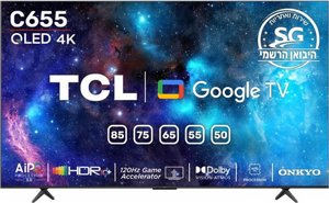 �������� ���� 65" TCL QLED ��.��.�� 65C655