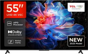 �������� ���� 55" TCL Direct LED 4K ��.��.�� 55V6C