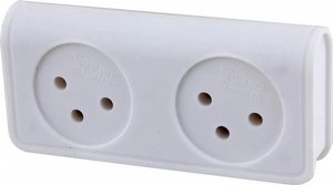 מפצל 2 שקעים Semicom SW-ADP2/B מפצל 2 שקעים Semicom SW-ADP2/B