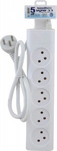 רב שקע 5 שקעים Semicom SW-MS5-1M באורך 1 מטר רב שקע 5 שקעים Semicom SW-MS5-1M באורך 1 מטר