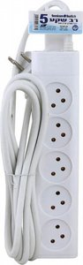 רב שקע 5 שקעים Semicom SW-MS5-3M באורך 3 מטר רב שקע 5 שקעים Semicom SW-MS5-3M באורך 3 מטר
