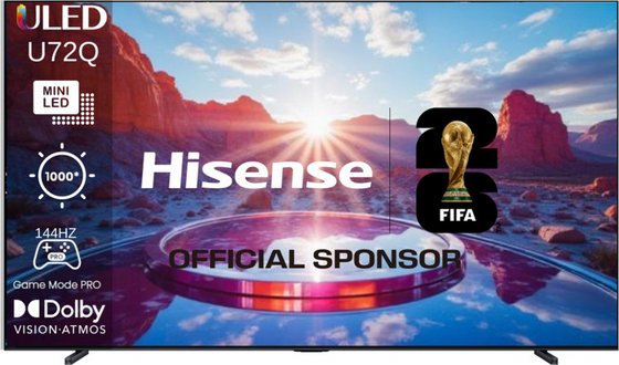 �������� ���� 85" Hisense 4K Mini LED ������ 85U72Q
